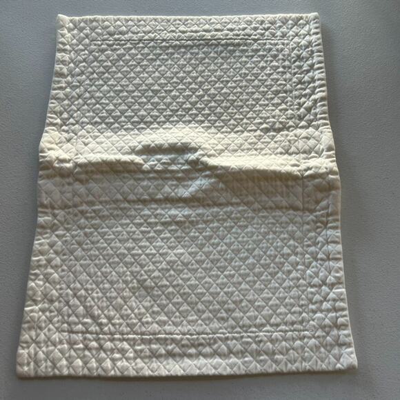 RESTORATION HARDWARE DIAMOND MATELASSE 15" x 19" Pillow Sham Cover Ivory Cream - Picture 1 of 9